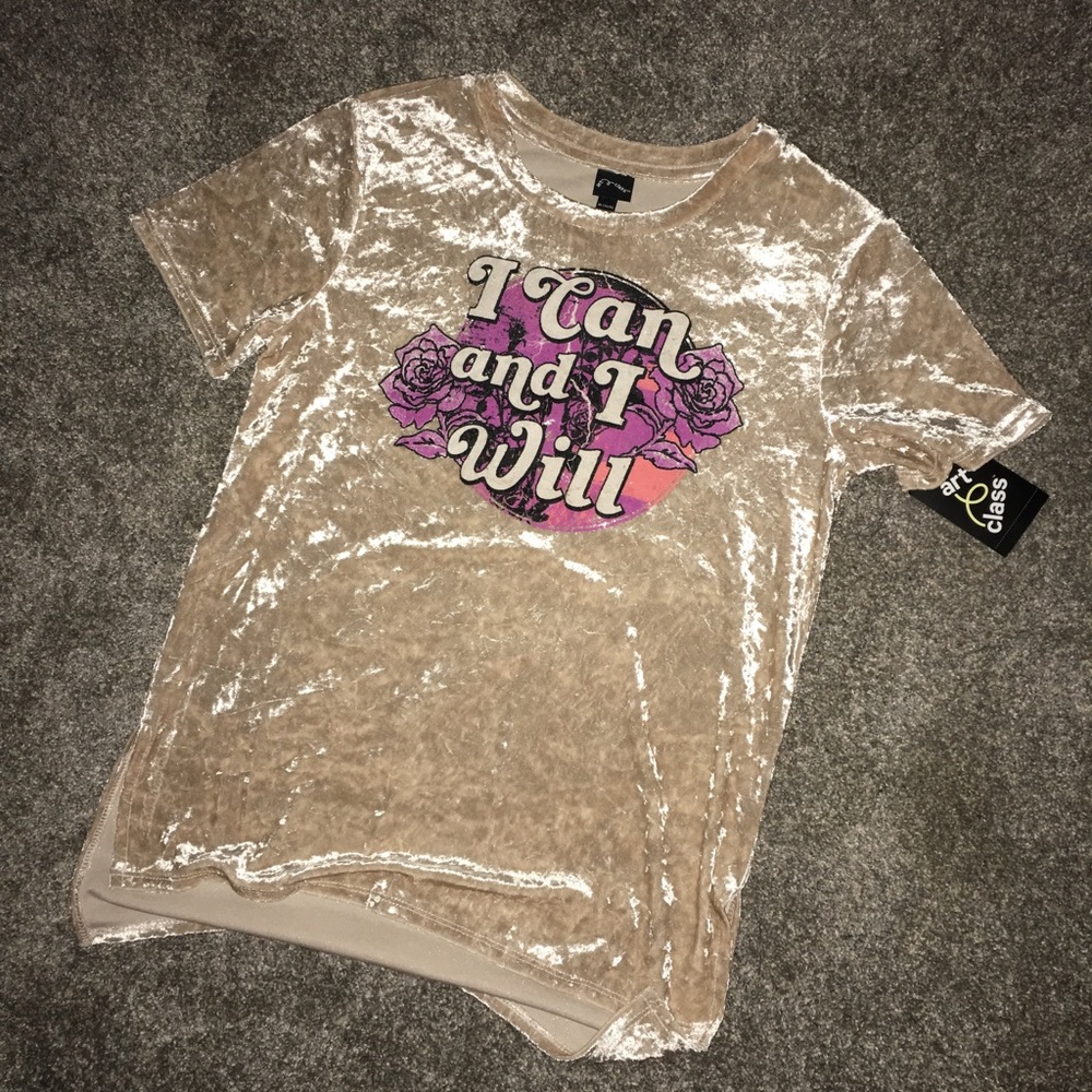 NWT Girls Velvet Shirt (XL 14-16)